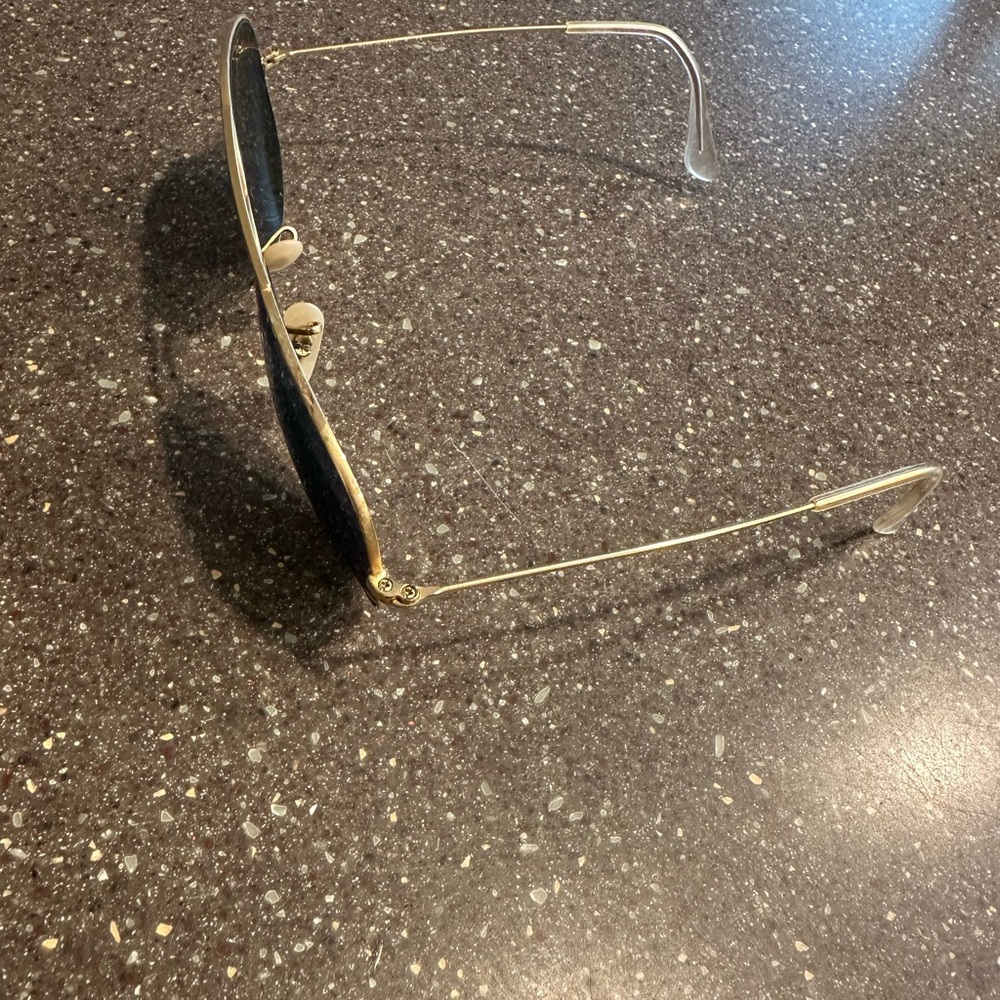 Ray-Ban Gold and Black Sunglasses